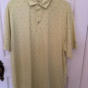 Men's Yellow with Navy Polo Shirt